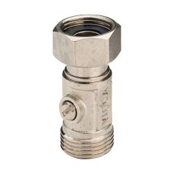 Viega Kugelhahnverschraubung 1024, G 3/4", Messing vernickelt... VIEGA-116033 4015211116033 (Abb. 1)