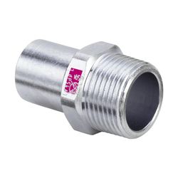 Viega Einsteckstück Prestabo 1111.1 in 18mm x R1/2 Stahl verzinkt... VIEGA-642051 4015211642051 (Abb. 1)