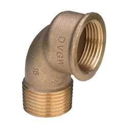 Viega Winkel 90 Grad 3092.1, R 1/2" x Rp 1/2", Rotguss... VIEGA-581268 4015211581268 (Abb. 1)