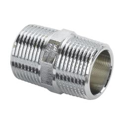 Viega Doppelnippel 3280, R 1/4" Rotguss, verchromt... VIEGA-447885 4015211447885 (Abb. 1)