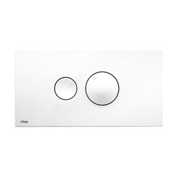 Viega Visign for Style 10 WC-Betätigungsplatte 8315.1, Kunststoff, Weiß-Alpin... VIEGA-596316 4015211596316 (Abb. 1)