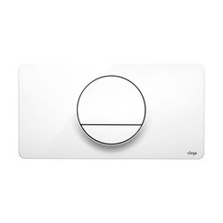 Viega Visign for Style 13 WC-Betätigungsplatte 8333.1, Kunststoff verchromt, Weiß-Alpin... VIEGA-654498 4015211654498 (Abb. 1)
