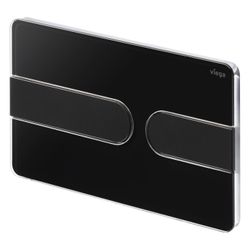 Viega Visign for Style 23 WC-Betätigungsplatte für Prevista 8613.1 Acryl Schwarz/Schwarz ... VIEGA-773199 4015211773199 (Abb. 1)