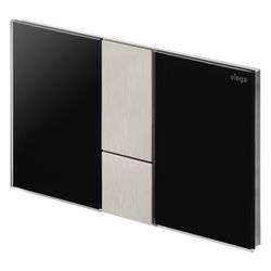 Viega Visign for Style 24 WC-Betätigungsplatte für Prevista 8614.1 Acryl Schwarz/Edelstah... VIEGA-773328 4015211773328 (Abb. 1)