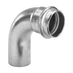 Viega Sanpress Inox G Bogen I/A 90 Grad mit SC-Contur 0216.1 für Gas, d. 18mm, Stahl nich... VIEGA-486068 4015211486068 (Abb. 1)