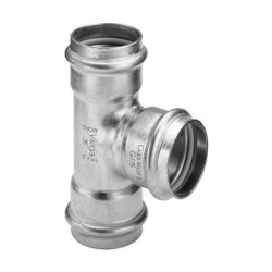 Viega Sanpress Inox G T-Stück mit SC-Contur 0218 für Gas, d. 18mm, Stahl nichtrostend... VIEGA-486464 4015211486464 (Abb. 1)