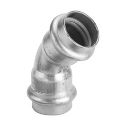 Viega Sanpress Inox G Bogen 45 Grad mit SC-Contur 0226 für Gas, d. 22mm, Stahl nichtroste... VIEGA-486143 4015211486143 (Abb. 1)