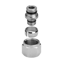Viega Klemmringverschraubung 1019 für Fremdrohr, 16x2mm, Messing... VIEGA-356682 4015211356682 (Abb. 1)