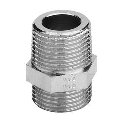Viega Doppelnippel für Verschraubung 1021.1-260, R 3/4" x R 3/4", Messing vernickelt... VIEGA-143084 4015211143084 (Abb. 1)