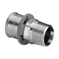 Viega Viegatherm P Übergangsstück 1021P, R 1/2" x 14mm, Messing vernickelt... VIEGA-300661 4015211300661 (Abb. 1)