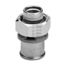 Viega Viegatherm P Verschraubung 1022P, d. 14mm, Messing vernickelt... VIEGA-301163 4015211301163 (Abb. 1)