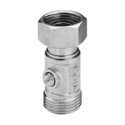 Viega Kugelhahnverschraubung 1024, G 3/4", Messing vernickelt... VIEGA-116033 4015211116033 (Abb. 1)