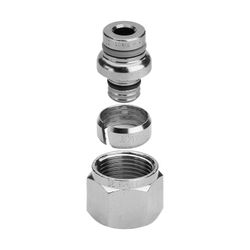 Viega Klemmringverschraubung 1035 für Sanfix Fosta an Eurokonus, d. 16mm, Rotguss matt-ve... VIEGA-495442 4015211495442 (Abb. 1)