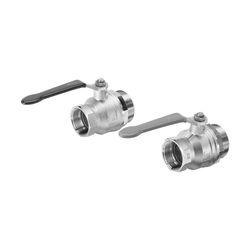 Viega Kugelhahnset 1041.2, 1 1/2" x 2", Messing vernickelt, 2 Stück... VIEGA-696085 4015211696085 (Abb. 1)