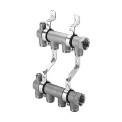 Viega Verteiler 1052, 5fach, Rp 1" x G 3/4", Länge 230mm, Messing... VIEGA-137540 4015211137540 (Abb. 1)