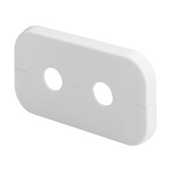 Viega Doppelrosette 1079.7 für HK-Anschluss, 110x60x10x15mm, Stichmaß 40mm, Kunststoff, R... VIEGA-264581 4015211264581 (Abb. 1)