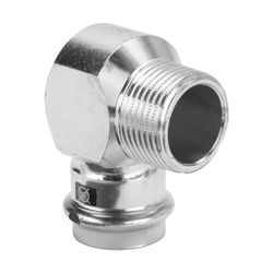 Viega Prestabo Übergangswinkel 90 Grad mit SC-Contur 1114.1, d. 28mm x R 1", Stahl verzin... VIEGA-704667 4015211704667 (Abb. 1)