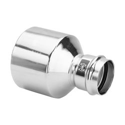 Viega Prestabo XL Reduzierstück I/A mit SC-Contur 1115.1XL, d. 108x64mm, Stahl verzinkt... VIEGA-598174 4015211598174 (Abb. 1)