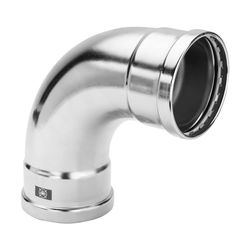 Viega Prestabo XL Bogen 90 Grad mit SC-Contur 1116XL, 64mm, Stahl verzinkt... VIEGA-597573 4015211597573 (Abb. 1)
