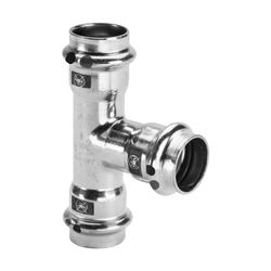 Viega Prestabo LF T-Stück mit SC-Contur 1118LF, labs-frei, d. 22mm, Stahl verzinkt... VIEGA-716493 4015211716493 (Abb. 1)