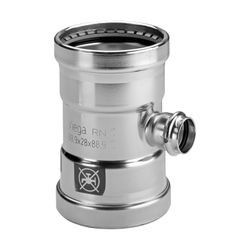 Viega Prestabo XL T-Stück mit SC-Contur 1118XL, d. 76,1x54x76,1mm, Stahl verzinkt... VIEGA-597917 4015211597917 (Abb. 1)