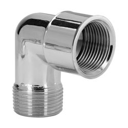 Viega Winkel 90 Grad 1613, R 1/2" x Rp 1/2", Messing verchromt... VIEGA-102586 4015211102586 (Abb. 1)