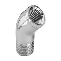 Viega Winkel 45 Grad 1615, R 1/2" x Rp 1/2", Messing verchromt... VIEGA-115555 4015211115555 (Abb. 1)