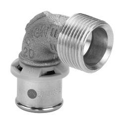Viega Bogen 90 Grad mit SC-Contur Sanfix P 2114, d. 32mm x R 1", Rotguss... VIEGA-566289 4015211566289 (Abb. 1)