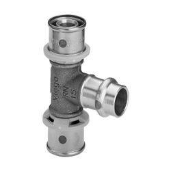 Viega Sanfix P T-Stück mit SC-Contur 2118.3, 16x15x16mm, Rotguss... VIEGA-440206 4015211440206 (Abb. 1)