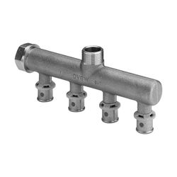 Viega Sanfix P Verteiler mit SC-Contur 2126.05, d. 16mm x G 3/4", 4fach, Rotguss... VIEGA-309268 4015211309268 (Abb. 1)