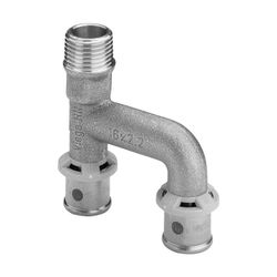 Viega Sanfix Erweiterungs-T-Stück mit SC-Contur P 2126.31, R 1/2" x 16mm, Rotguss... VIEGA-317102 4015211317102 (Abb. 1)