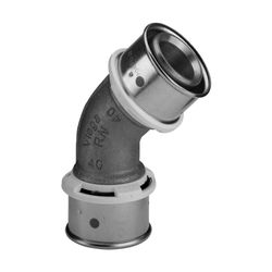 Viega Sanfix Bogen 45 Grad mit SC-Contur P 2126, d. 32mm, Rotguss... VIEGA-575069 4015211575069 (Abb. 1)