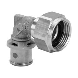 Viega Sanfix P Winkelverschraubung 90 Grad mit SC-Contur 2155, d. 16mm x G 1/2", Rotguss... VIEGA-457969 4015211457969 (Abb. 1)