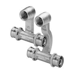 Viega Sanfix P Anschlussset mit SC-Contur 2173, d. 20mm x G 1/2" x d. 20mm, Rotguss, vern... VIEGA-409340 4015211409340 (Abb. 1)