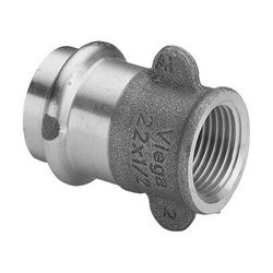 Viega Sanpress Übergangsstück mit SC-Contur 2212.3, d. 18mm x Rp 1/2", Siliziumbronze... VIEGA-298913 4015211298913 (Abb. 1)