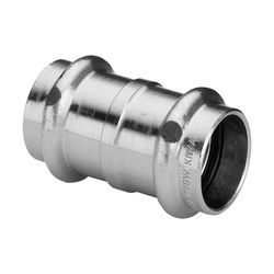 Viega Sanpress XL Muffe mit SC-Contur 2215, d. 15mm, Siliziumbronze... VIEGA-107727 4015211107727 (Abb. 1)