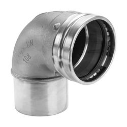 Viega Sanpress XL-Bogen I/A 90 Grad 2216.1XL, 76,1mm, Rotguss... VIEGA-353650 4015211353650 (Abb. 1)