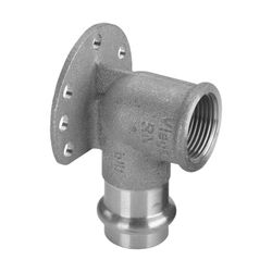 Viega Sanpress XL LF Wandscheibe mit SC-Contur 2225.5LF, labs-frei, d. 22mm x Rp 1/2", Ro... VIEGA-432058 4015211432058 (Abb. 1)
