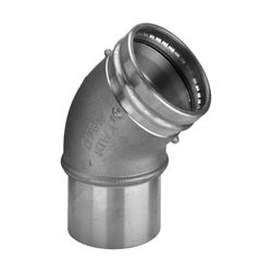 Viega Sanpress XL LF Bogen I/A 45 Grad mit SC-Contur 2226.1XLLF, labs-frei, 108mm, Rotgus... VIEGA-432362 4015211432362 (Abb. 1)