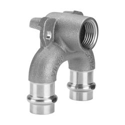 Viega Sanpress Doppelwandscheibe mit SC-Contur 2228.7, d. 15mm x Rp 1/2" x d. 15mm, Siliz... VIEGA-687892 4015211687892 (Abb. 1)