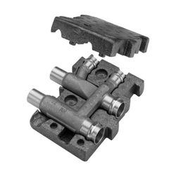 Viega Sanpress-Estrichverteiler mit SC-Contur, Profipress Therm 2252, 22x15x22mm, Rotguss... VIEGA-397166 4015211397166 (Abb. 1)