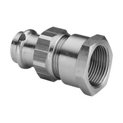 Viega Sanpress Übergangsverschraubung mit SC-Contur 2262, flachdichtend, d. 12mm x Rp 1/2... VIEGA-293024 4015211293024 (Abb. 1)