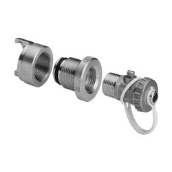 Viega Abdrückstopfen 2269 mit KFE-Hahn, d. 22mm, Messing... VIEGA-140557 4015211140557 (Abb. 1)