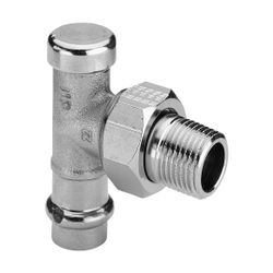 Viega Rücklaufverschraubung mit SC-Contur 2272.1, Durchgang, absperrbar, d. 15mm x R 1/2"... VIEGA-326357 4015211326357 (Abb. 1)