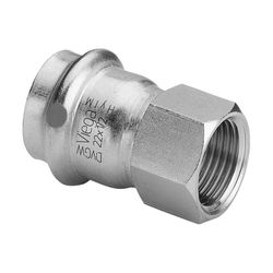 Viega Sanpress Inox LF Übergangsstück mit SC-Contur 2312LF, labs-frei, d. 22mm x Rp 1/2"... VIEGA-665975 4015211665975 (Abb. 1)