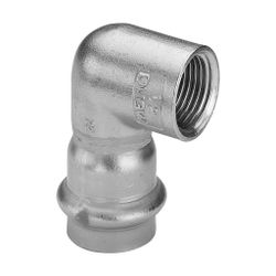 Viega Sanpress Inox Winkel 90 Grad mit SC-Contur 2314.2, d. 54mm x Rp 2", Edelstahl... VIEGA-437077 4015211437077 (Abb. 1)