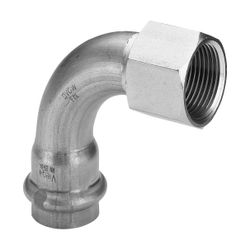 Viega Sanpress Inox Übergangsbogen 90 Grad mit SC-Contur 2314.5, d. 28mm x Rp 1", Stahl n... VIEGA-437121 4015211437121 (Abb. 1)