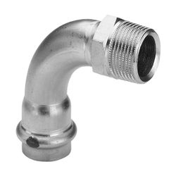 Viega Sanpress Übergangsbogen 90 Grad mit SC-Contur Inox 2314, d. 15mm x R 1/2", Stahl ni... VIEGA-436896 4015211436896 (Abb. 1)
