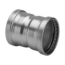 Viega Sanpress Inox XL Muffe mit SC-Contur XL 2315XL, d. 76,1mm, Stahl nichtrostend... VIEGA-482800 4015211482800 (Abb. 1)