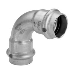 Viega Sanpress Inox XL LF Bogen 90 Grad mit SC-Contur 2316, d. 35mm, Stahl nichtrostend... VIEGA-435677 4015211435677 (Abb. 1)